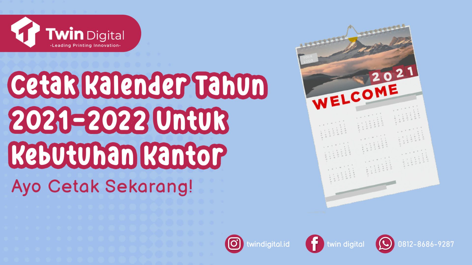 Cetak Kalender Murah untuk Kebutuhan Kantor - Twin Digital