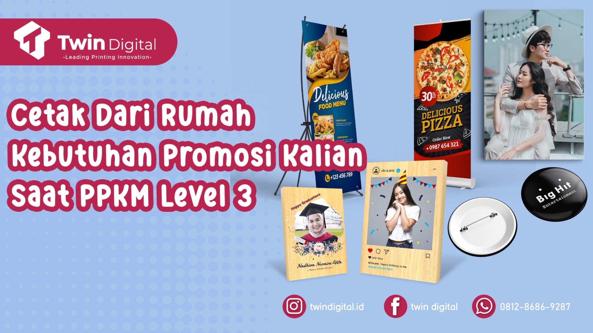 Cetak Dari Rumah Kebutuhan Promosi Kalian Saat PPKM Level 3