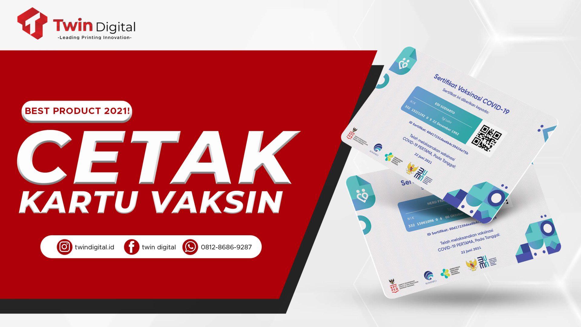 Cetak Kartu Vaksin Covid-19 Kekinian