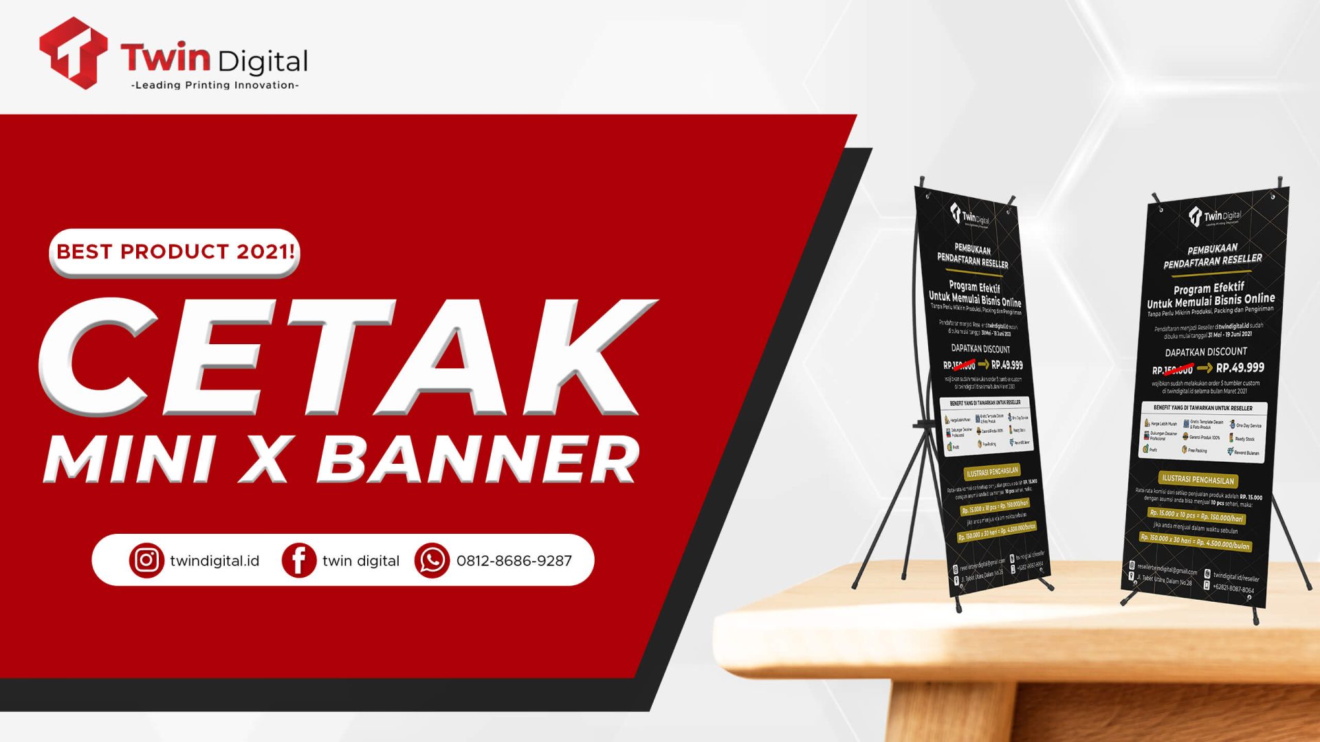 Cetak Mini X Banner Terbaik Di Jakarta 2023 - Twindigital.co.id