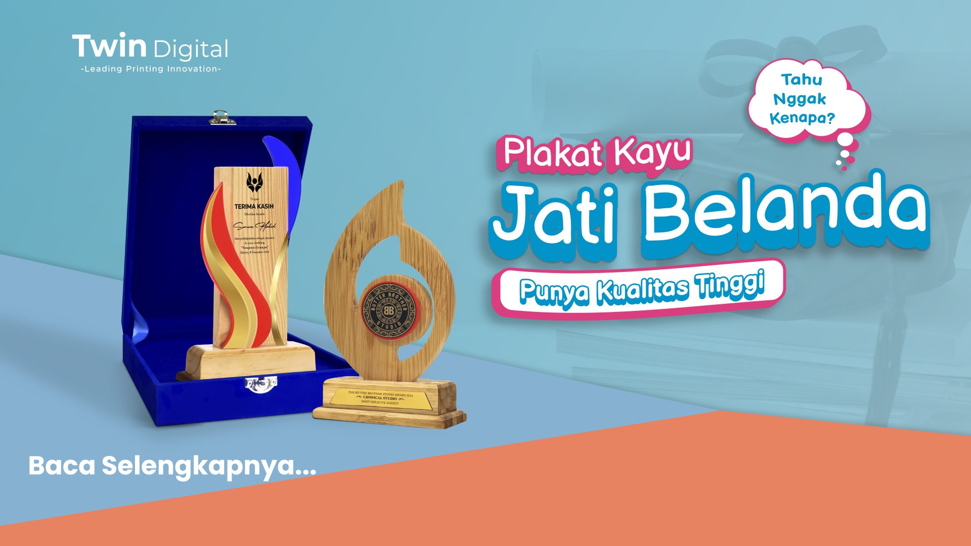 Plakat Kayu Terbaik Terbuat dari Kayu Jati, Ini Alasannya!